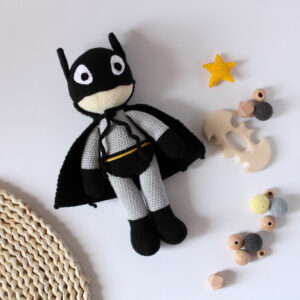 Batman, Batman Amigurumi, super heroes, crochet superhero doll, handmade plush doll