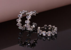 Baguette Ring and Earrings Set
