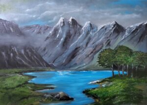 Landscape, oil on canvas, 50×70 cm, Artak Vardanyan, 2021
