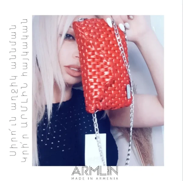 Metallic Red Clutch