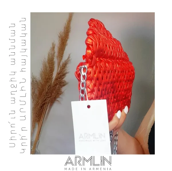 Metallic Red Clutch