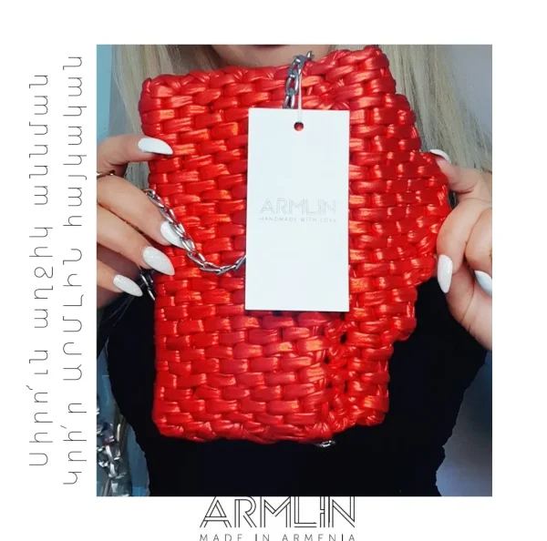 Metallic Red Clutch