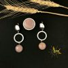 "Rose Quartz" Silver Jewelry Set