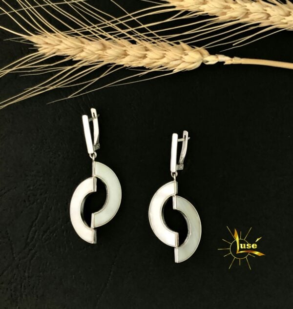 Nacre Silver Earrings