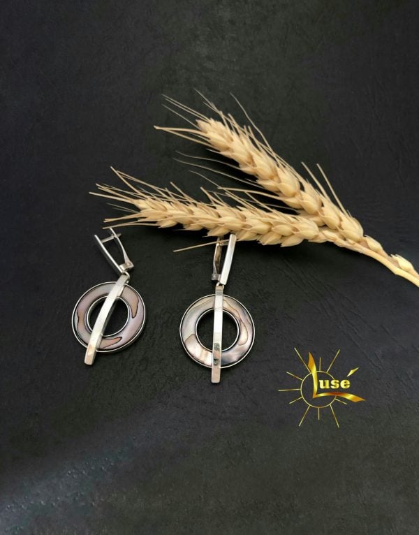 Nacre Silver Earrings