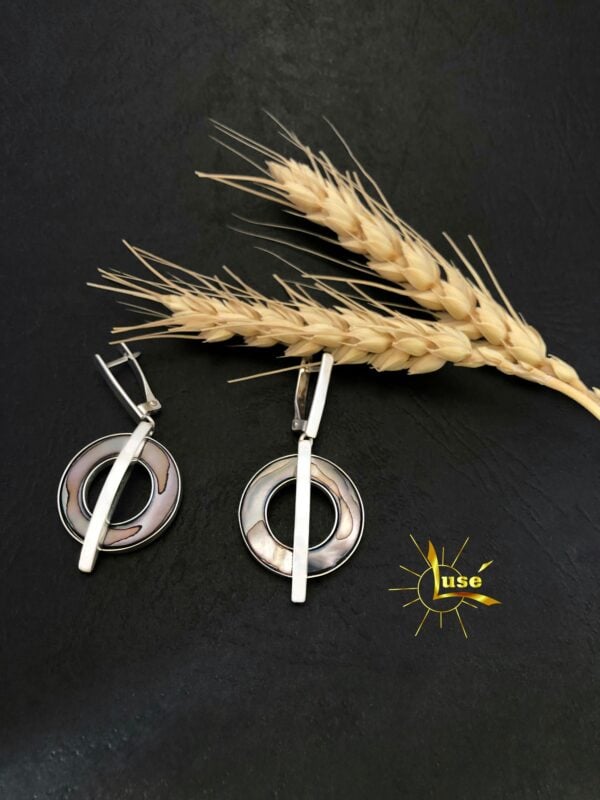 Nacre Silver Earrings