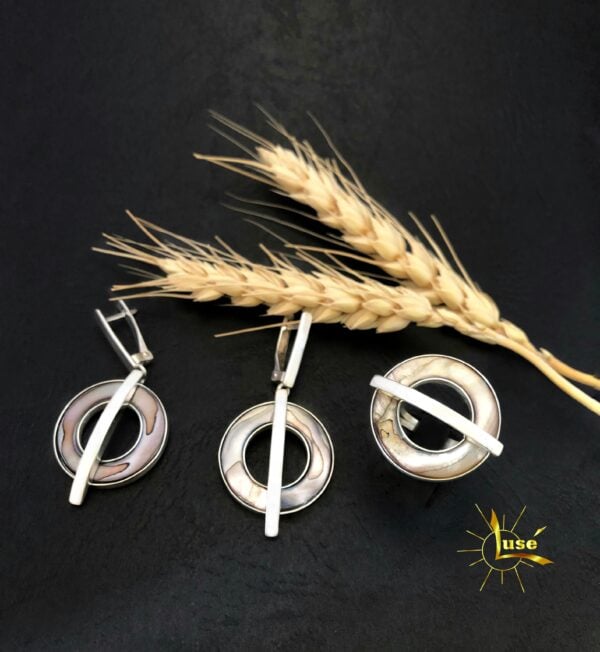 Nacre Silver Jewelry Set