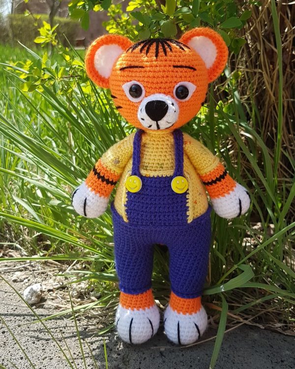 Tiger Knitted Doll