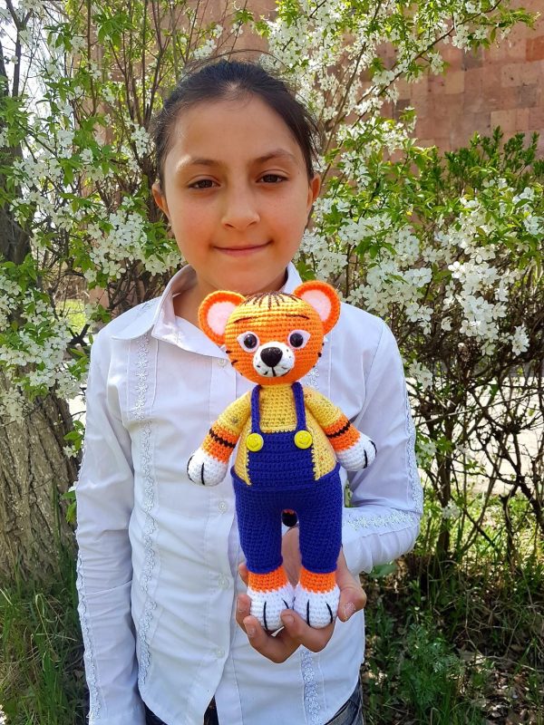 Tiger Knitted Doll