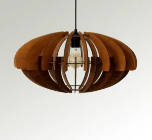 Rustic Modern Unique Pendant Light , Wooden light