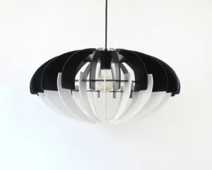 Black and White Modern Unique Pendant Light