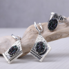 Jewelry Set with sterling silver 925 & carborundum