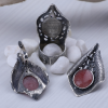 Strawberry Quartz Silver Jewelry Set