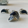 Pyrite Carborundum and Sterling Silver Jewelry Set