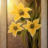 " Yellow lilies on the gold"