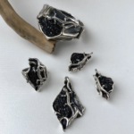 Jewelry set With Sterling silver and carborundum