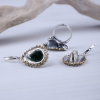 Malachite Silver Jewelry Set