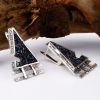 "Triangle" Carborundum Siver Jewelry Set