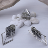 Jewelry Set with sterling silver 925 & natural pyrite