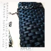 ARMLIN metallic black clutch