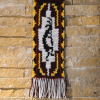 Tapestry Crochet Kokopelli Motif Wall Hanging