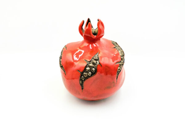 Red Pomegranate Vase