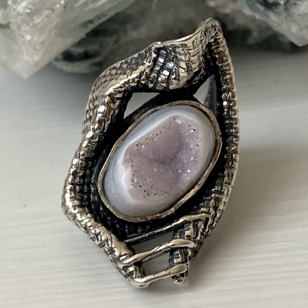 Amethyst Silver Ring