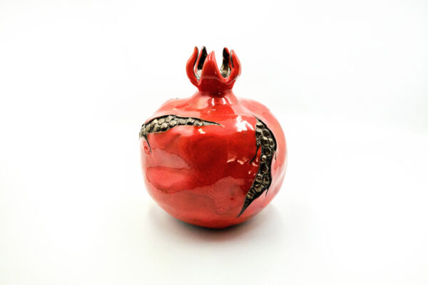 Red Pomegranate Vase