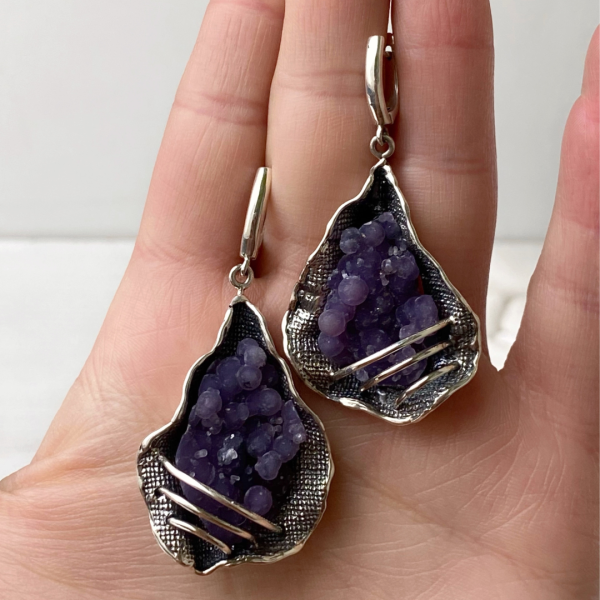 Agate Silver Jewelry Set