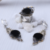 Onyx Silver Jewelry Set