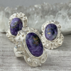 Jewelry Set Karelie with sterling silver 925 & charoite