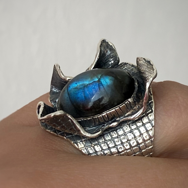 Labradorite Silver Ring