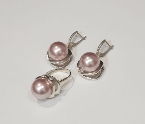 Pearl Silver Jewelry Set