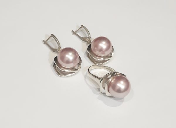 Pearl Silver Jewelry Set