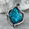 Natural turquoise jewelry with sterling silver