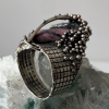Armenian sterling silver Ring with natural rhodonite gemstone