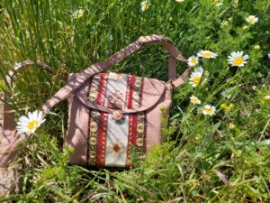 Cotton/kanva/ summer bag with ornament