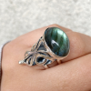 Labradorite Silver Ring