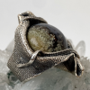 Silver Ring Zarina with natural agate gemstone