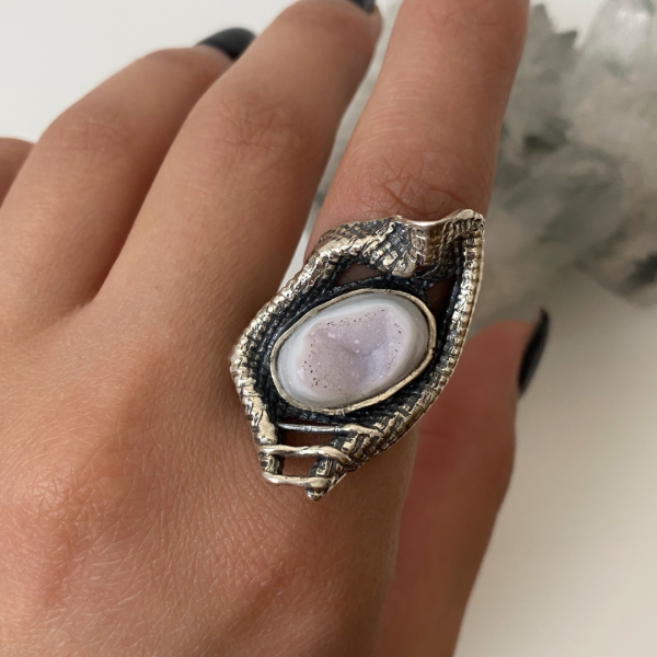 Amethyst Silver Ring