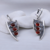 Garnet Silver Jewelry Set