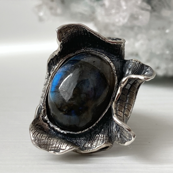 Labradorite Silver Ring