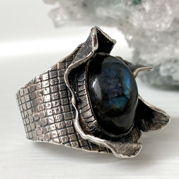 Labradorite Silver Ring