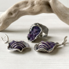 Agate Silver Jewelry Set