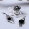 Onyx Silver Jewelry Set