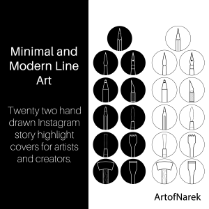 “Art of Narek” | Artist’s Instagram Highlight Story Cover Icons