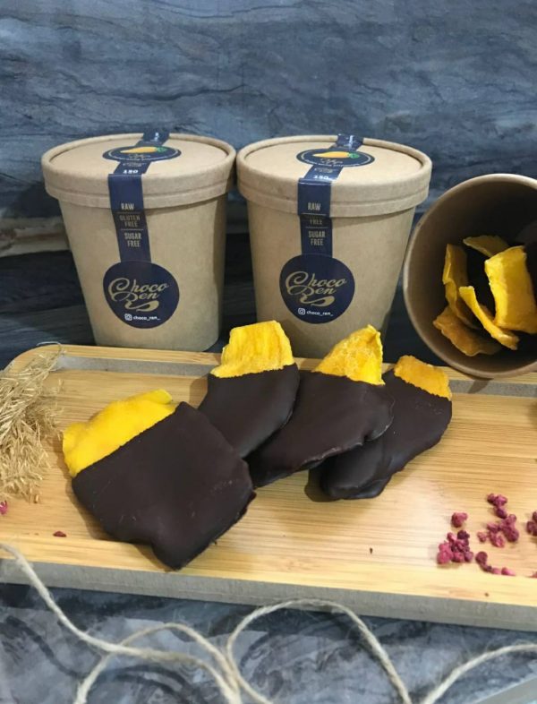 Dried Mango With Bitter Chocolate - FREE SHIPPING