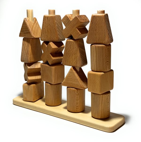 "Geometry Tower" Wooden Toy