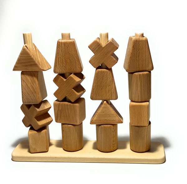 "Geometry Tower" Wooden Toy