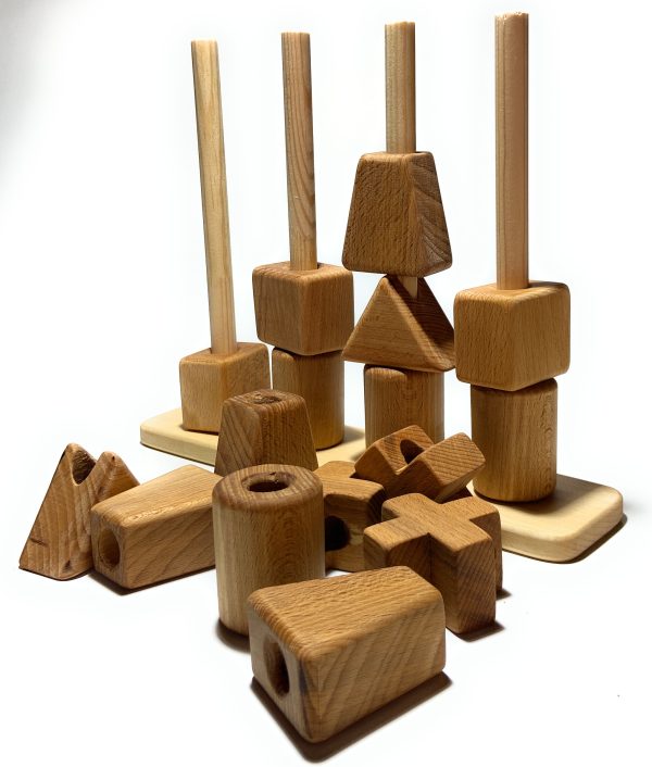 "Geometry Tower" Wooden Toy